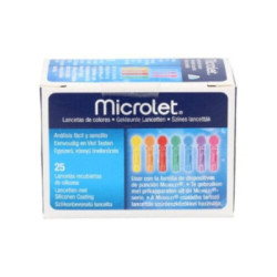 Microlet Lancetas De Colores 25 Uds.