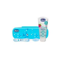 Chicco Set De Higiene Dental Azul +12 Meses