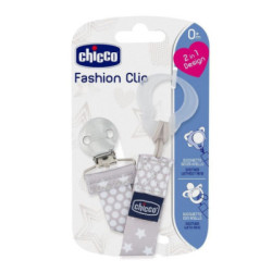 Clip Chupete Fashion Gris