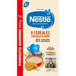 Nestle 8 Cereales Con Galletas Maria 950G