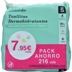 Suavinex Pack 3 Toallitas Humedas 72 Uds