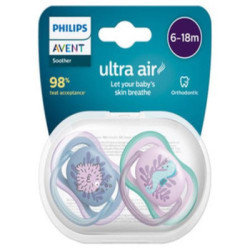Philips Avent Chupetes Ultra Air 6-18M Pez/Cab N