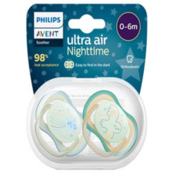 Philips Avent Chupetes Ultra Air Nocturno 0-6M O